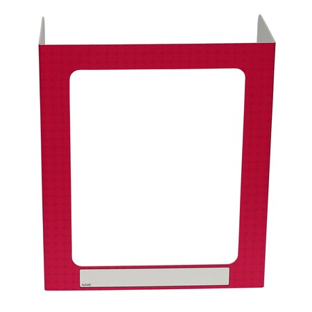 Vestil Personal Desk Shield Guard Magenta Pattern 1 Window  23.5 PDSG-1WB-006